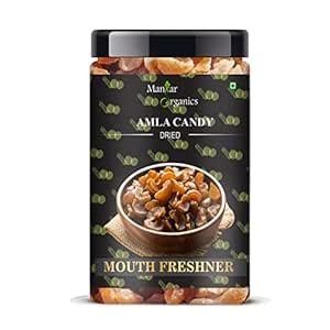 ManHar Organics Dried Amla Candy Jar 500gm - Dry Indian Gooseberry ...