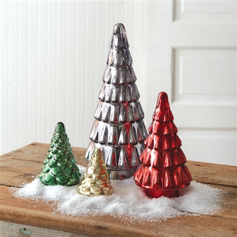 Gold Glass Christmas Trees at Alfred Willeford blog