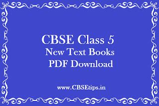 CBSE / NCERT Class 5 School Text Books - PDF Download ~ CBSE tips.in