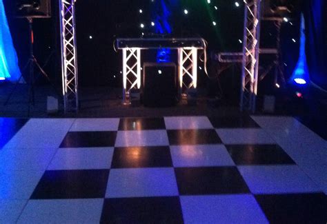 Black and white dance floor hire | Dancefactors