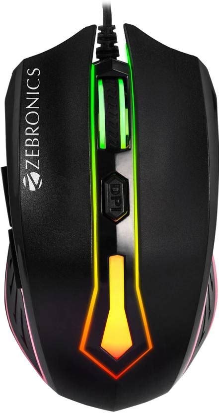ZEBRONICS Sniper Wired Ambidextrous Optical Gaming Mouse High Precision ...