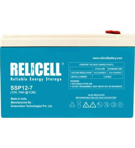 RELICELL 12V 7Ah Battery for UPS