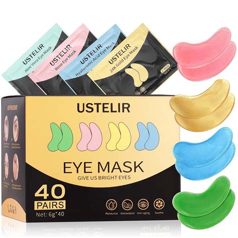 USTELIR Under Eye Patches, 40 Pairs Eye Mask for Dark India | Ubuy