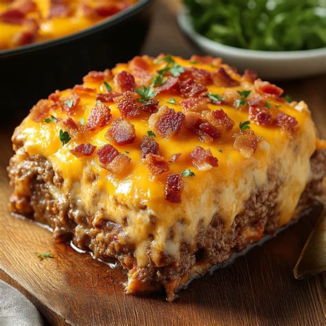 The Best Cheesy Loaded Meatloaf Casserole - Recipe by Lila