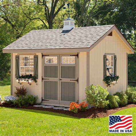EZ-fit Heritage 10X16 Wood Shed Kit [10X16EZKITHE] | Free Shipping