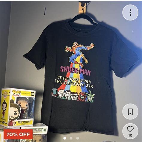 💥 Men’s Retro Marvel Spider-Man Shirt Size:... - Depop