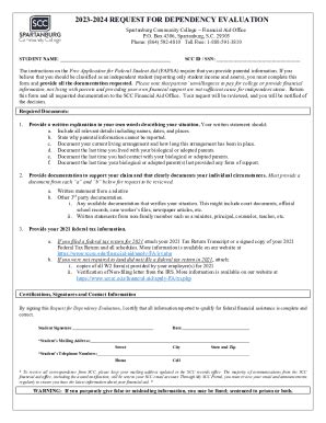 Fillable Online Spartanburg Community College - Tuition and Acceptance ...