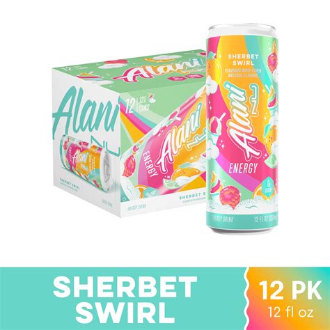 Alani Nu Sugar Free Energy Drink, Sherbet Swirl, 12 fl oz, 12 Pack ...