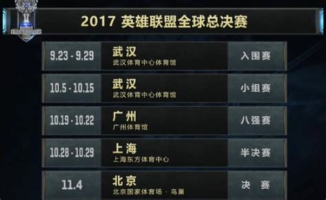10月LOL全球总决赛赛程一览 S7总决赛时间及场地详解_社会_中国小康网