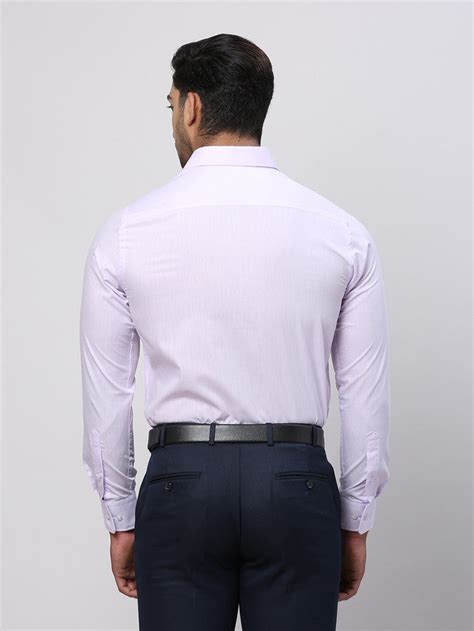 Park Avenue Men Purple Slim Fit Solid Formal Shirt – MyRaymond
