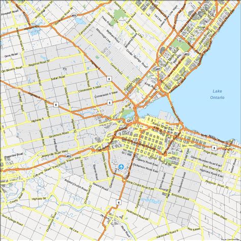Hamilton Ontario Canada Map 29 Hamilton Ontario Map Stock Photos,