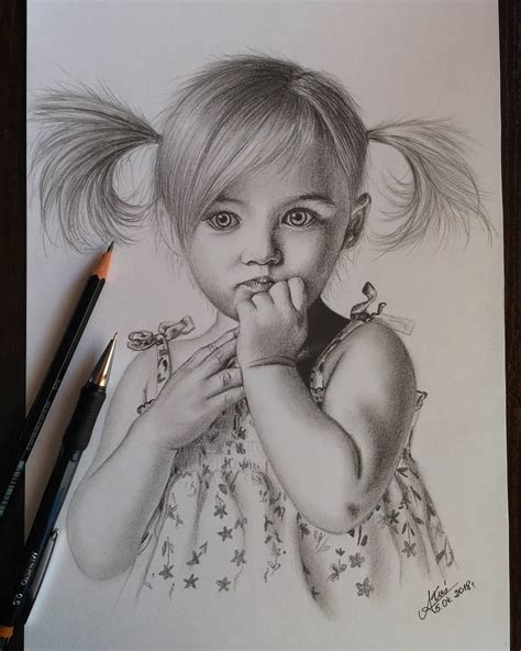How To Draw A Realistic Toddler Girl at Regena Rudolph blog