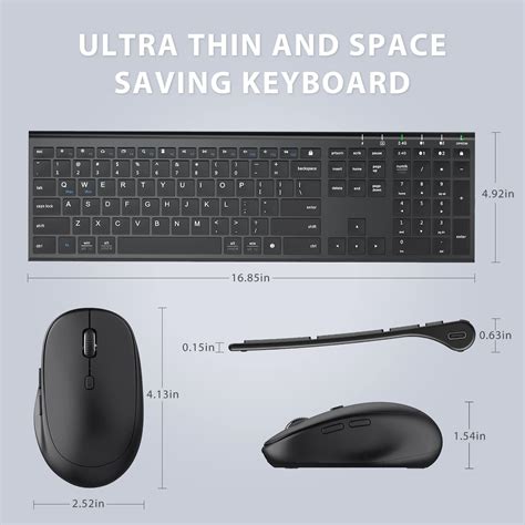 iClever DK03 Bluetooth Keyboard and Mouse Combo for India | Ubuy