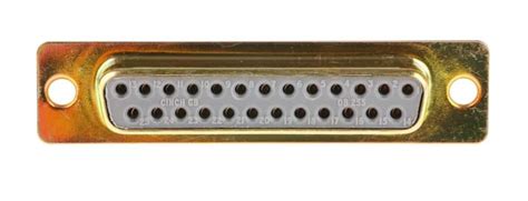 RS PRO | RS PRO RA 25 Way Straight 2.77 mm Pitch Panel Mount D-Sub ...