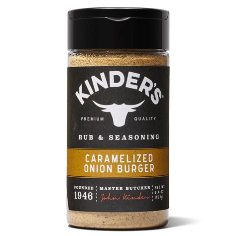 Kinder's Caramelized Onion Burger Dry BBQ Rub and Seasoning for ...