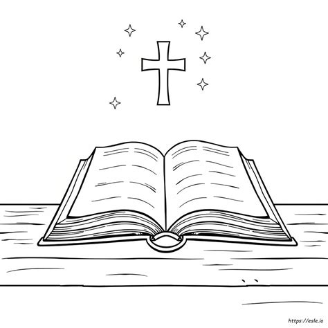 Holy Bible Coloring Page