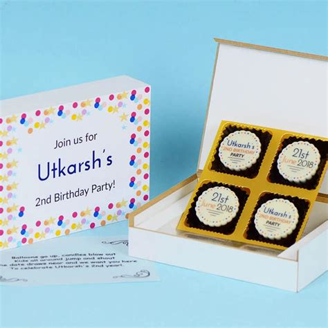 Surprise Birthday Party Invitation Sample – 4 Chocolate Personalized ...