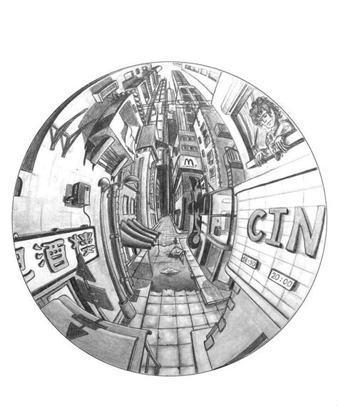 Image result for Multiple Point Perspective Drawing