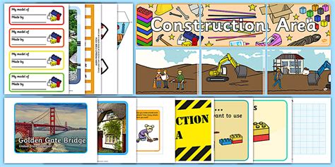 Construction Area Classroom Set-up Pack