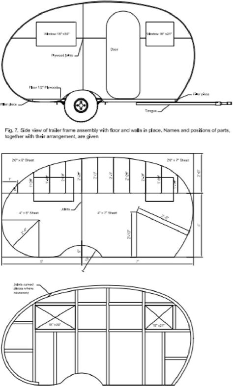 Buy 12' Teardrop Travel Trailer DIY Plans Tear Drop Pop-Up Camper RV ...