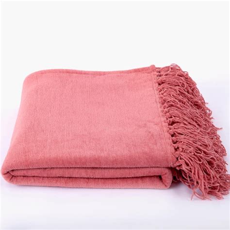 Buy MASPAR Jessica Solid Tassel Trimmed Throw - 130 x 178 cm from ...