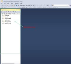 Image result for SQL Server Management Studio Object Explorer