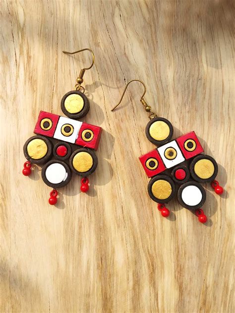 Buy Terracotta Jhumka Earrings Online - Terracotta jewellery design ...