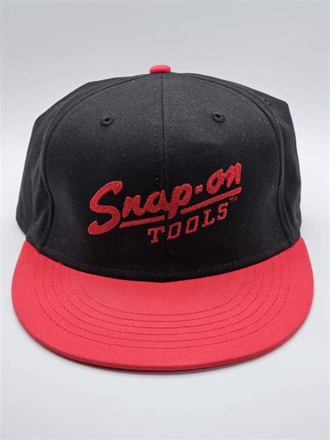 Snap-On Tools Snapback Hat Chain Stitch Flat Bill 201… - Gem
