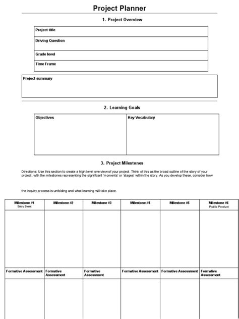 Image result for Project Planner Template