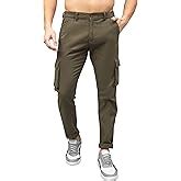 The Pant Project Khaki Six Pocket Cotton Lycra Stylish Cargo Pant for ...