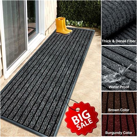 Large Door Mat Back Barrier Non Slip Heavy Duty Rubber Kitchen Hallway ...