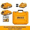 Ingco Cordless Impact Wrench, Brushless Motor, 1/2" | 300Nm With 2 Pcs ...