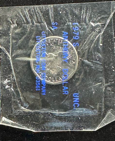 1979-S SUSAN B ANTHONY $1 DOLLAR COIN BU IN LITTLETON SEALED PKG ...