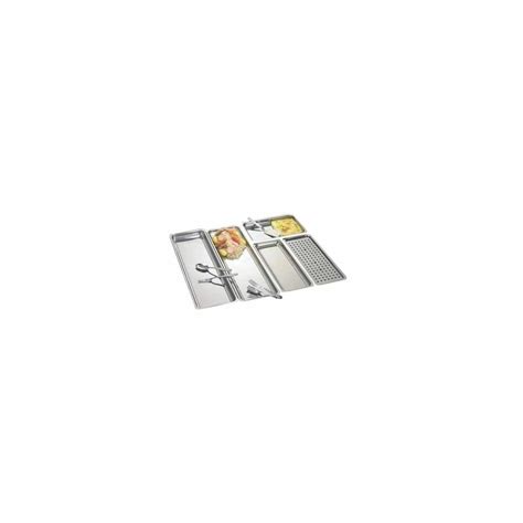 Plat angles arrondis inox 44 x 27 x 2 cm - La Bovida