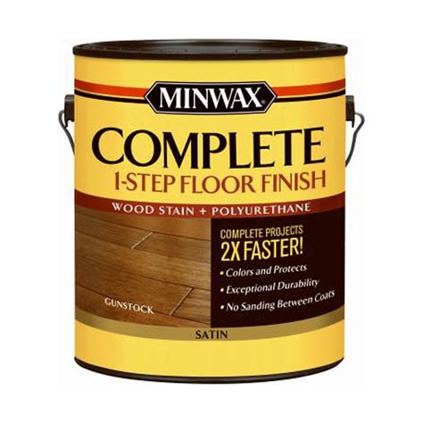 Minwax 220273 1 gal Complete 1-Step Floor Finish, Satin - Gun Stock ...