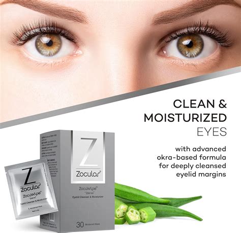 Zocuwipe Eyelid Wipes with Okra Complex – Eyelid Cleanser and ...
