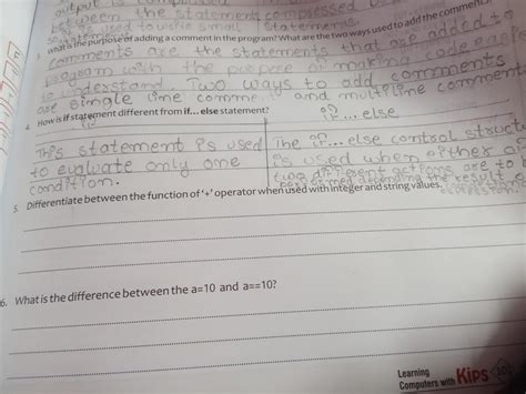Differentiate between the function of '+' operator when used with ...