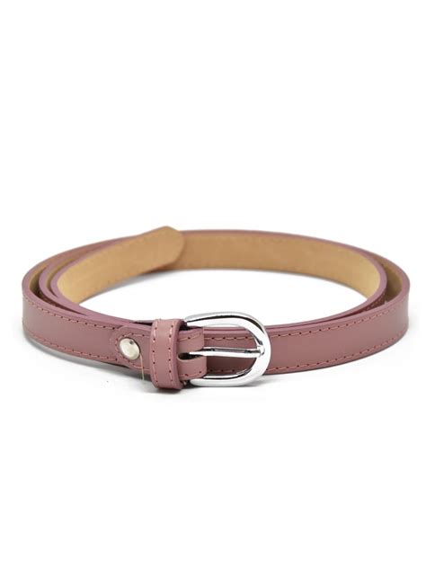 Leather Belt Thin Pink from Vivien of Holloway