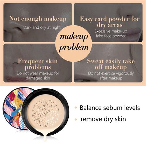 Sefudun Mushroom Head CC Foundation Liquid, Pore-Minimizing ...