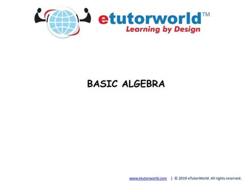 Simple Algebra Introduction Notation 的图像结果