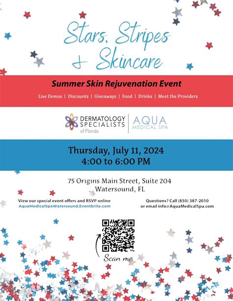 Stars, Strips & Skincare - Summer Skin Rejuvenation Event, 75 Origins ...