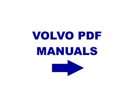 Volvo Equipment Service, Repair, Operator & Parts Manuals (PDF Downloads)
