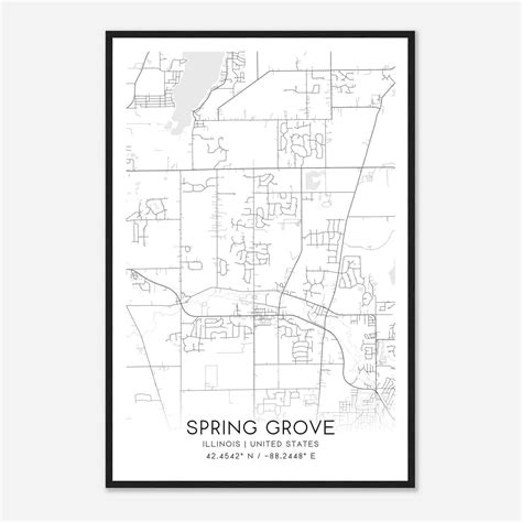 Custom Spring Grove United States Map Poster - Mapmory