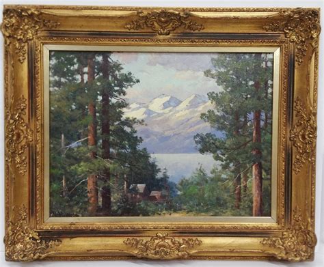 Sold Price: Robert Wood Painting Mountain Landscape Oil - March 6, 0121 ...