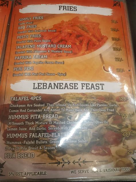 Menu at The Mill Restaurant - Best Black Pav Bhaji in Miraroad, Mumbai ...