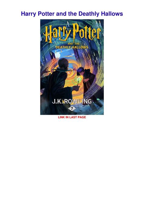 PPT - [PDF] DOWNLOAD Harry Potter and the Deathly Hallows PowerPoint ...