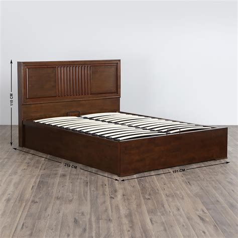 Buy Takeshi Stallion King-Size with Hydraulic Storage - Brown from Home ...