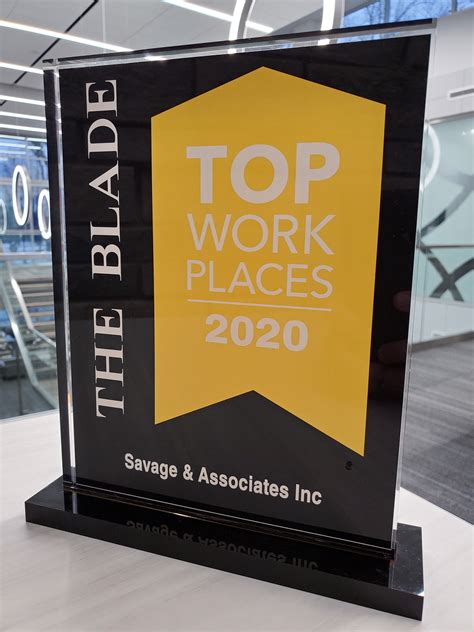 Savage and Associates named a 2020 top workplace - Savage