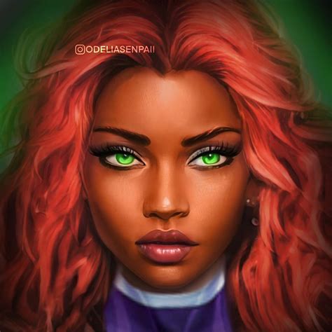 odeliasenpeii remake of starfire plus night wing. Female Dc Characters ...