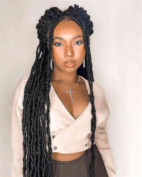 40 Hottest Ways to Style Faux Locs Hairstyle to Look Beautiful ...
